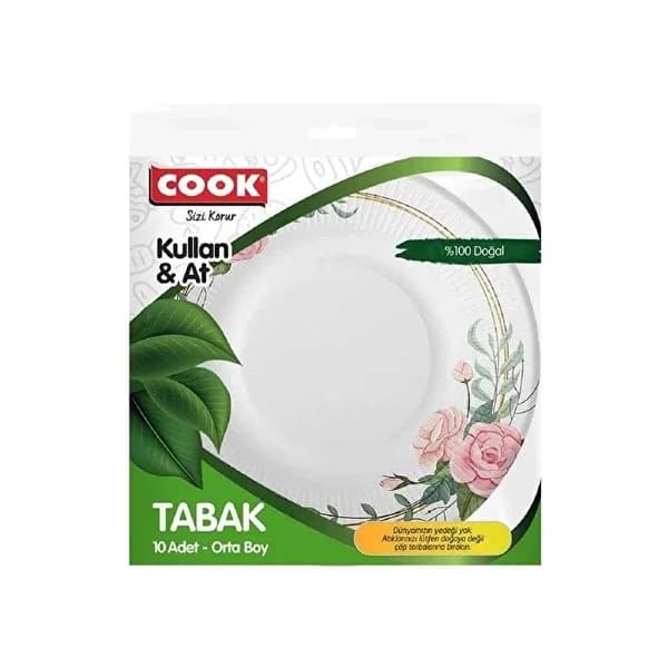Cook Cardboard Plate Medium 10 pcs