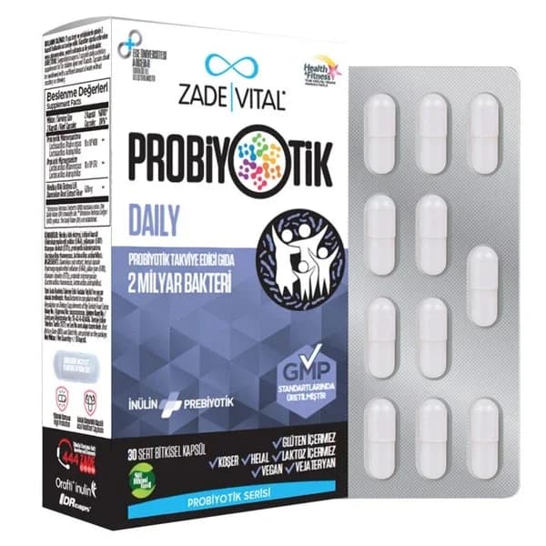 Zade Vital Probiotic Daily 30 herbal Capsules