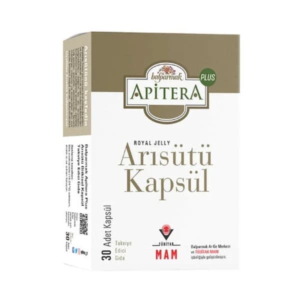 Balparmak Apitera Royal Jelly Capsule Food Supplement 30 capsules