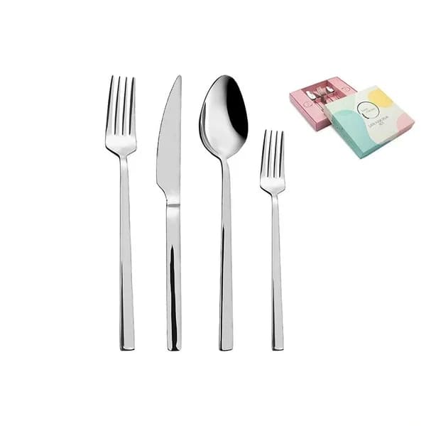 Luna Cucina Lia 24-Piece Dishwasher Safe Cutlery Set