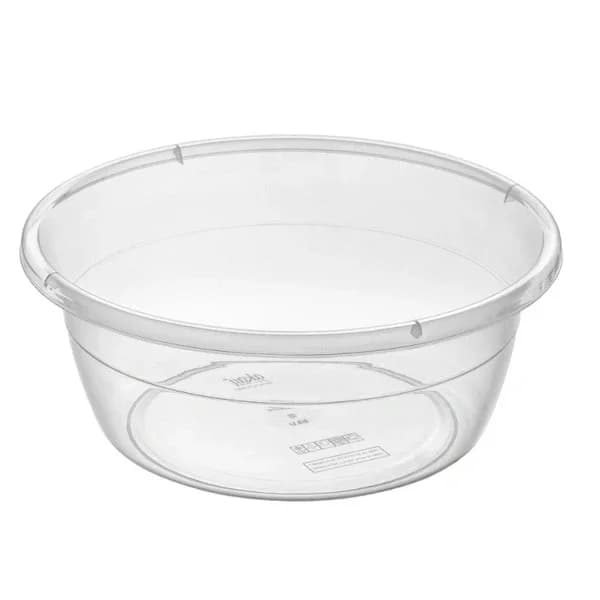 Bee Home No:7 22L Food-Safe Round Basin, 48.5cm Clear