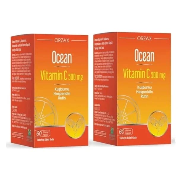 Orzax Ocean Vitamin C 500 mg 60 capsules Buy 1 get 1 free