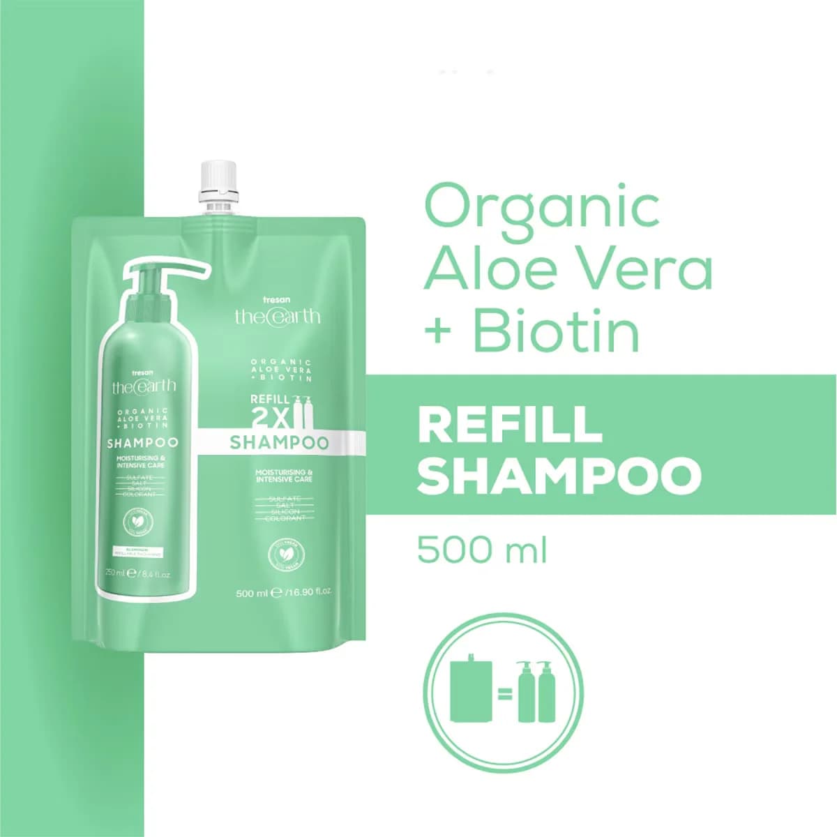Tresan The Earth Shampoo Aloe Vera&biotin 500 ml