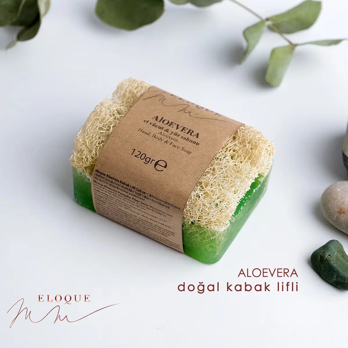Sincere Pumpkin Fiber Soap Aloevera 120 gr
