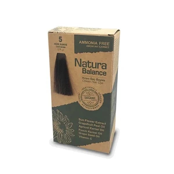 Natura Balance Cream Hair Dye Light Brown 5 1 pcs