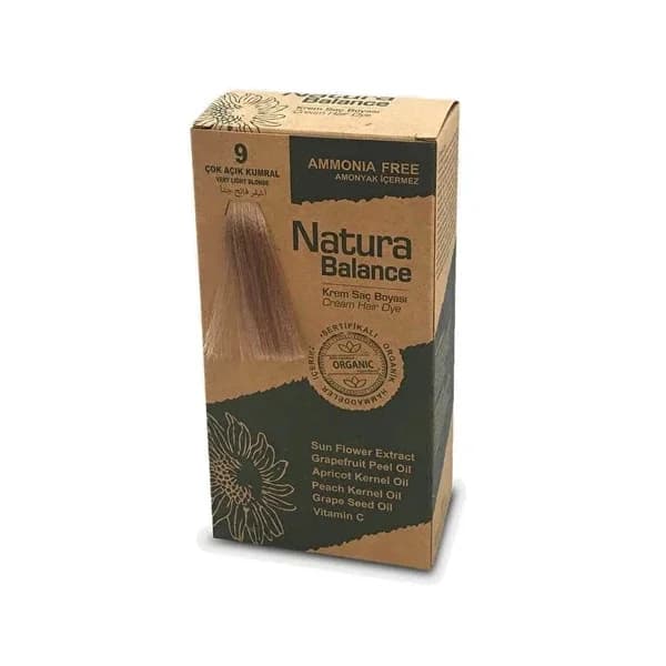 Natura Balance Cream Hair Dye Very Light Blonde 9 1 pcs