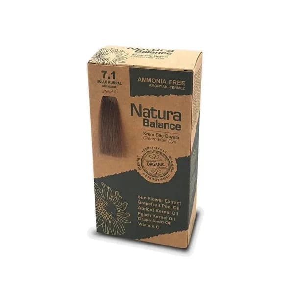 Natura Balance Cream Hair Dye Ash Blonde 7.1 1 pcs