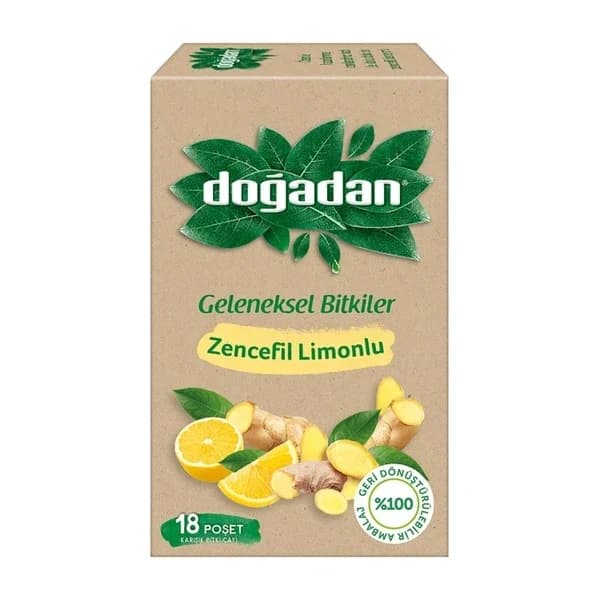 Doğadan Ginger Lemon Herbal Tea 18 pcs