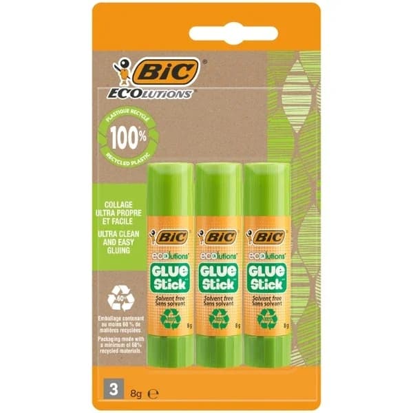 Клей-карандаш BIC ECOlutions 8 г 3 шт.