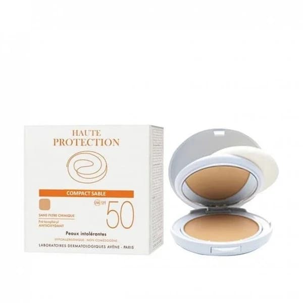 Крем-пудра с цветом для загара SPF 50 - Санд 10 г от Avene