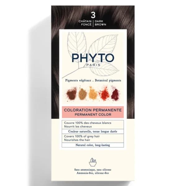 Фито Пхитоколор Травяная краска для волос - 3 Темный каштан от Phyto