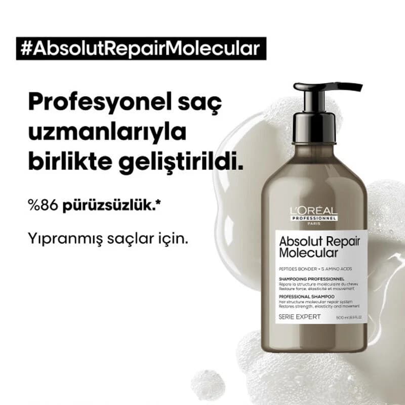 Шампунь для поврежденных волос L'Oreal Professionnel Absolut Repair Molecular 500 мл