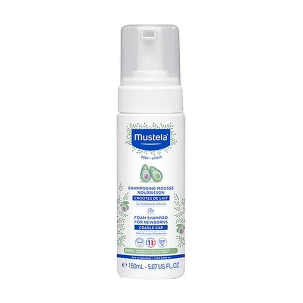 Шампунь-пена Mustela для новорожденных от корки на голове 150 мл