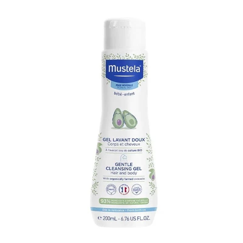 Мягкий очищающий гель для новорожденных 200 мл от Mustela