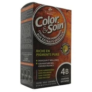 Краска для волос Color And Soin 4B Коричневый каштан
