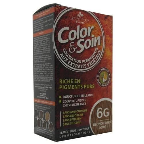 Краска для волос Color And Soin 6 г Сияющий темный золотистый блондин