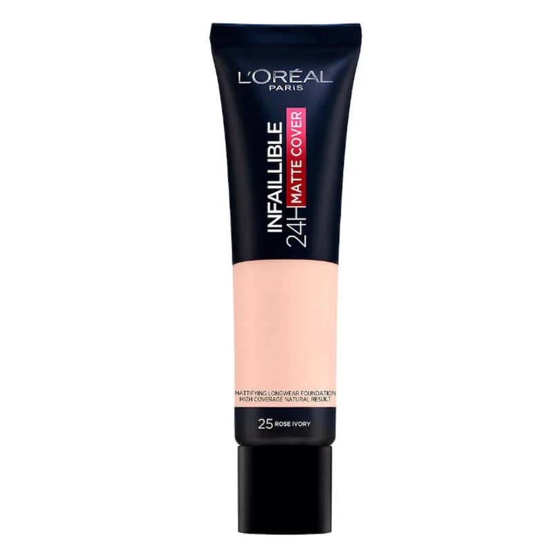 L'Oréal Paris Infaillible 24 ч Матовый тональный крем высокой стойкости 25 Розовый слоновая кость 30 мл