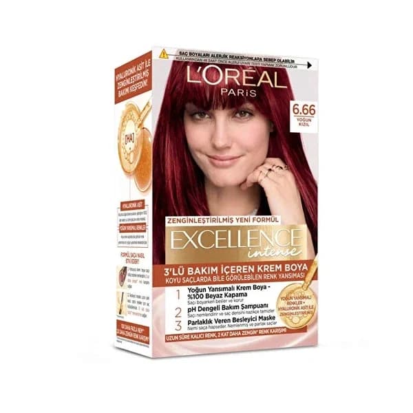 Краска для волос L’Oréal Paris Excellence Интенсивный Красный 6.66 1 шт