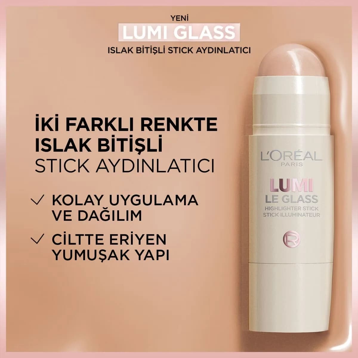 L'Oréal Paris Стик-иллюминатор Lumi Glass Wet Finish 610 Перламутровый