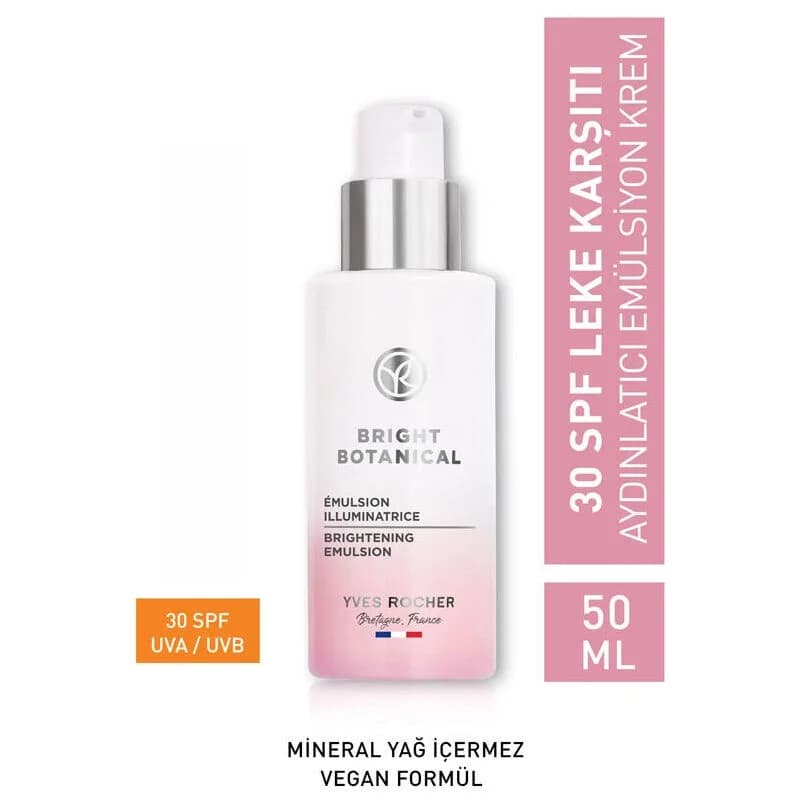 Эмульсия-крем для лица Yves Rocher Яркая Ботаника 30 SPF от пигментации 50 мл