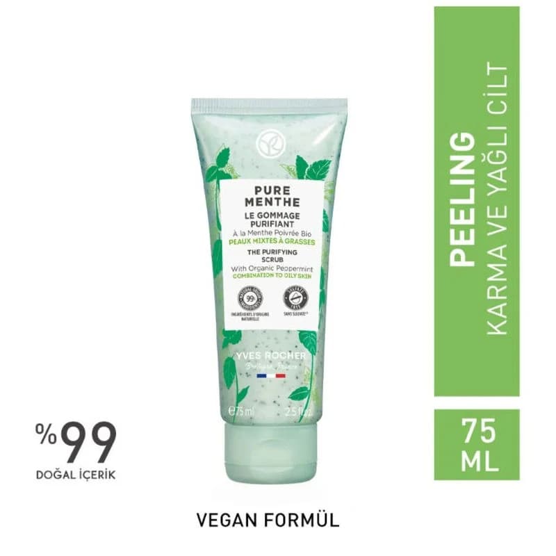 Пилинг для сужения пор и очищения Yves Rocher Pure Menthe 75 мл