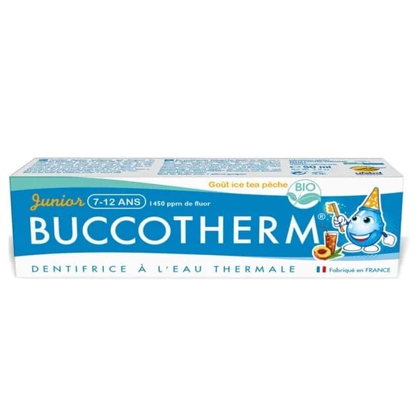 Зубная паста Buccotherm Junior со вкусом персикового iced tea для детей 7-12 лет 50 мл