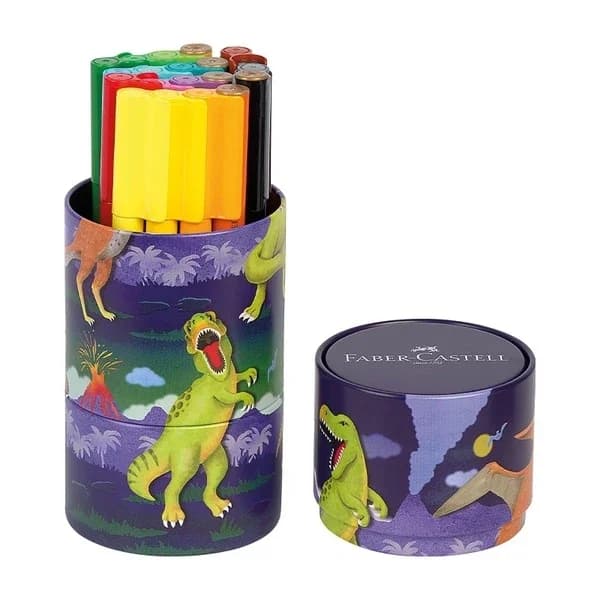 Фломастеры Faber Castell Dino Connector 20 цветов