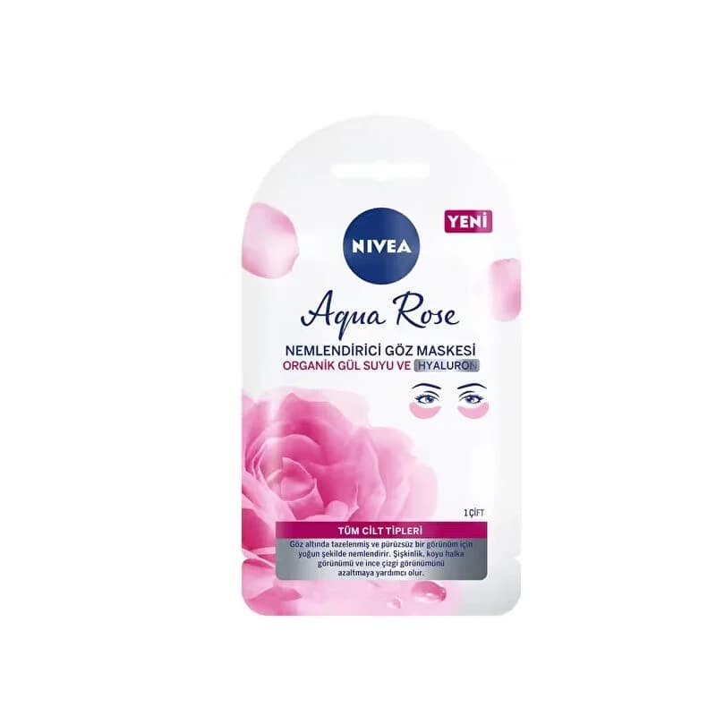 Маска для глаз Nivea Aqua Rose - Увлажняющая, 1 пара