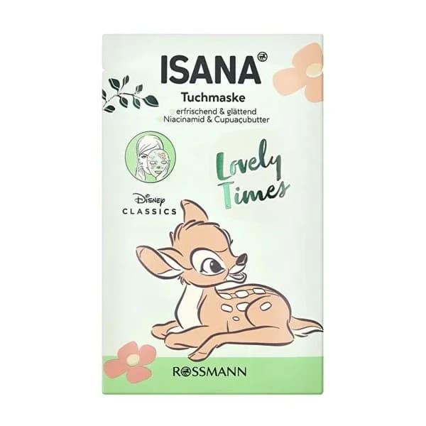 Маска для лица Isana Disney Bambi - Увлажняющая веганская формула