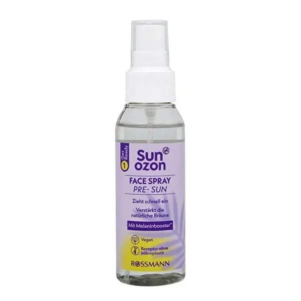 Спрей для лица Sunozon Purple Pre-Sun - поддержка загара веганский 100 мл