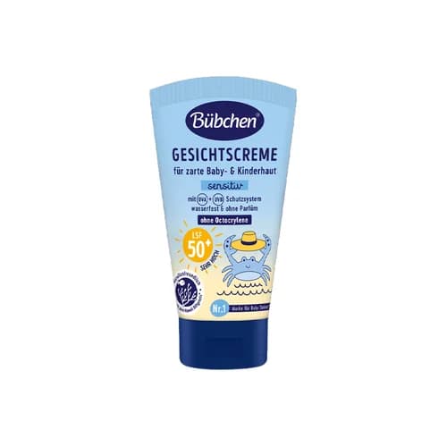Крем для лица солнцезащитный для детей и младенцев SPF 50 50 мл от Bübchen
