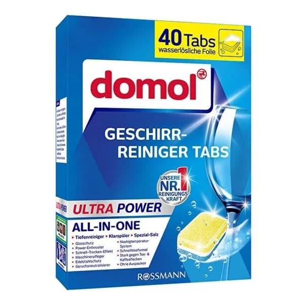 Таблетки для посудомоечной машины Domol Ultra Power 3в1 40 шт