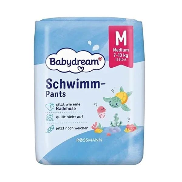 Подгузники для купания Babydream малый размер (7-13 кг) 12 шт.