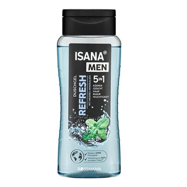 Гель для душа Isana Men 5 в 1 Refresh 300 мл