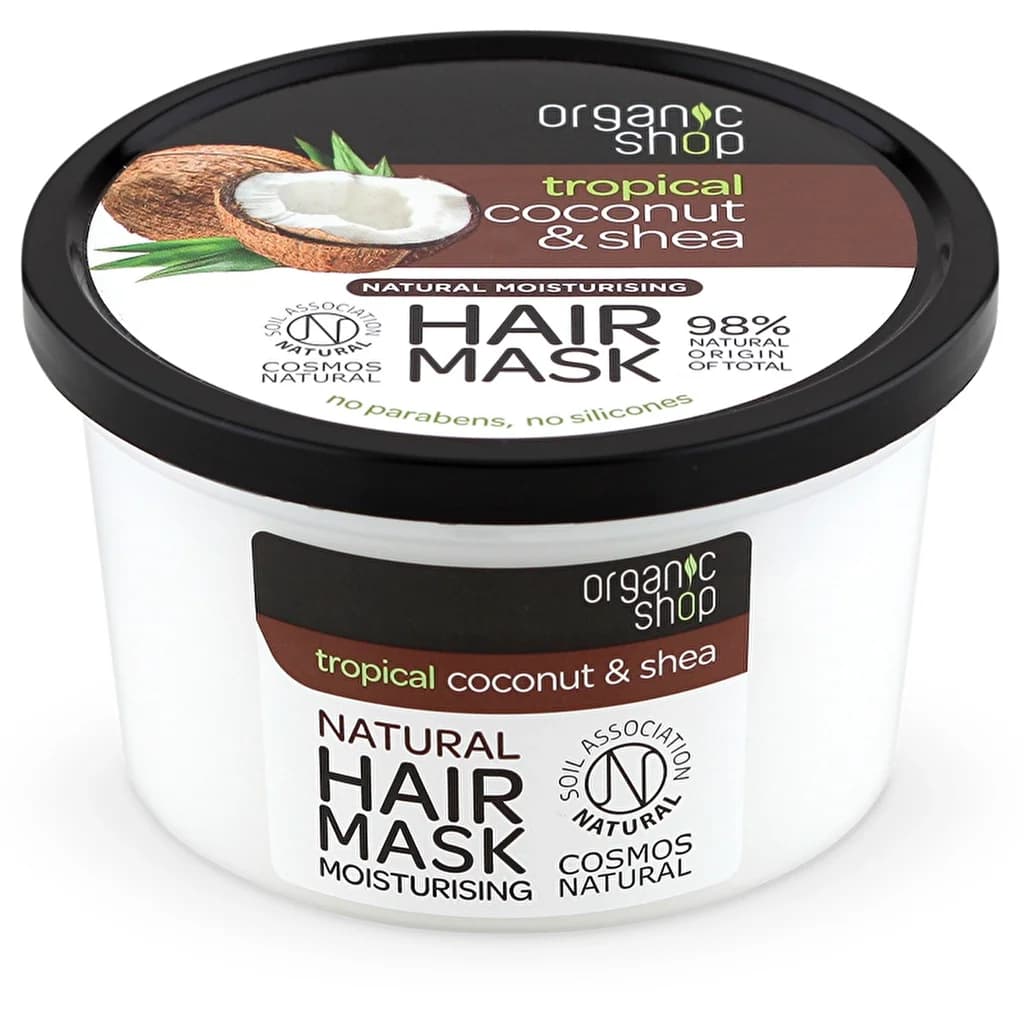 Маска для волос с кокосовым и ши от Organic Shop 250 мл