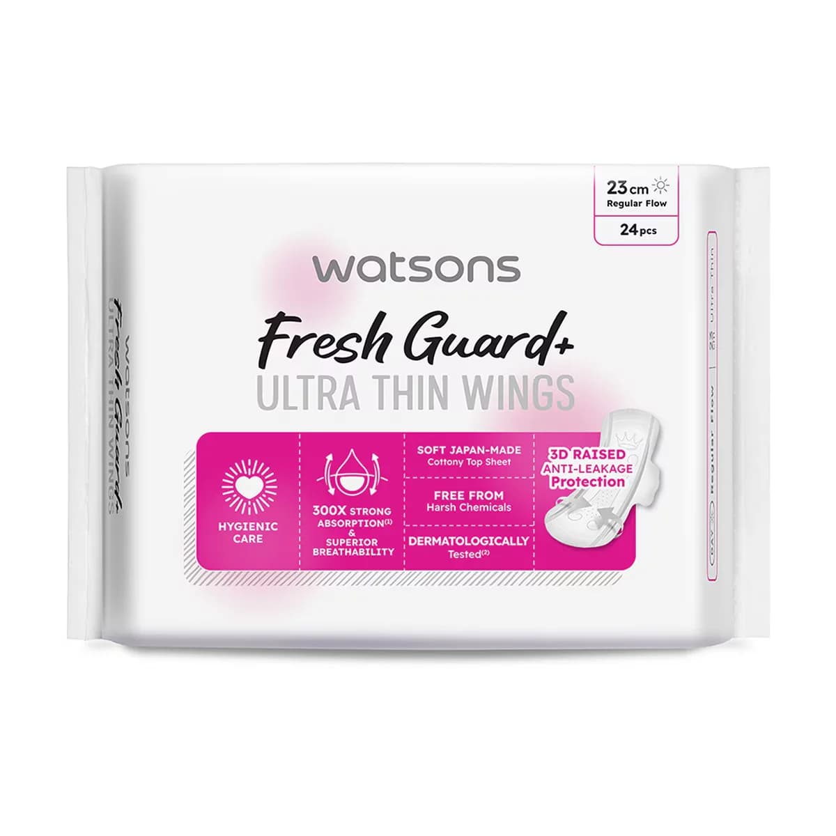 Ультратонкие прокладки Watsons Fresh Guard+ обычные 24 шт