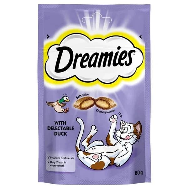 Лакомства для кошек Dreamies с уткой 60 г