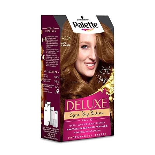 Краска для волос Palette Deluxe Золотой Карамель № 7-554 50 мл