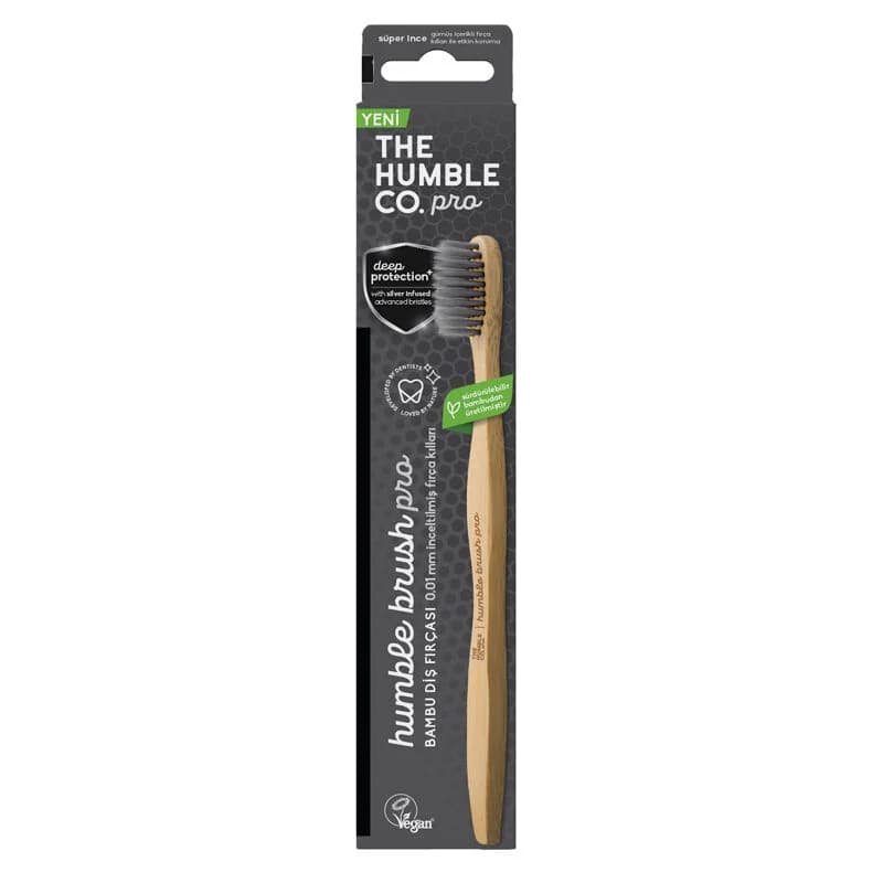 Зубная щетка Humble Brush Pro с глубоким защитным эффектом - серебристая