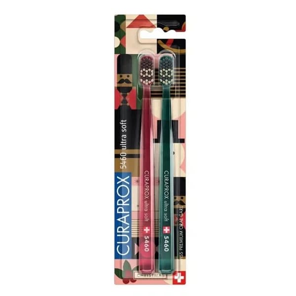 Зубная щетка Curaprox Christmas 5460 Ultra Soft 2 шт.