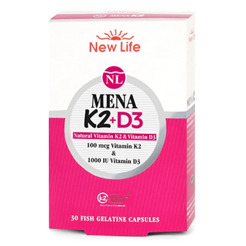 Новая Жизнь Мена K2+D3 пищевая добавка 30 капсул