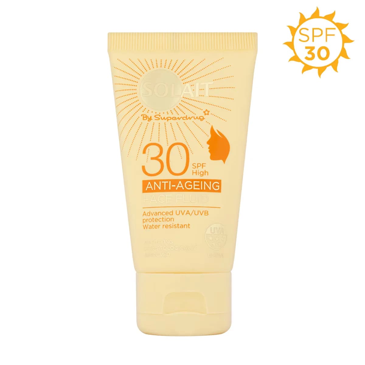 Солнцезащитный крем для лица Solait Антивозрастной SPF30 50 мл