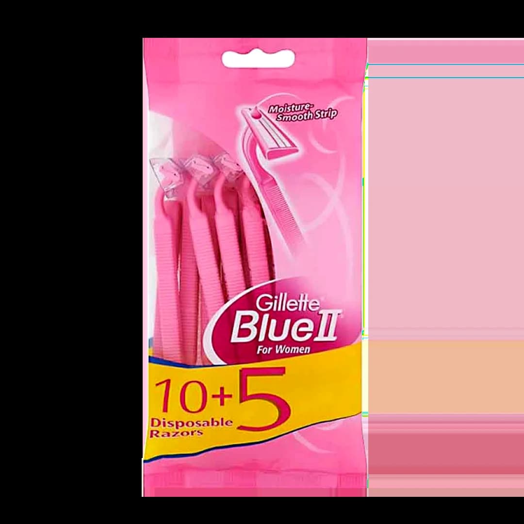 Лезвия для бритвы Gillette Blue для женщин 10+5