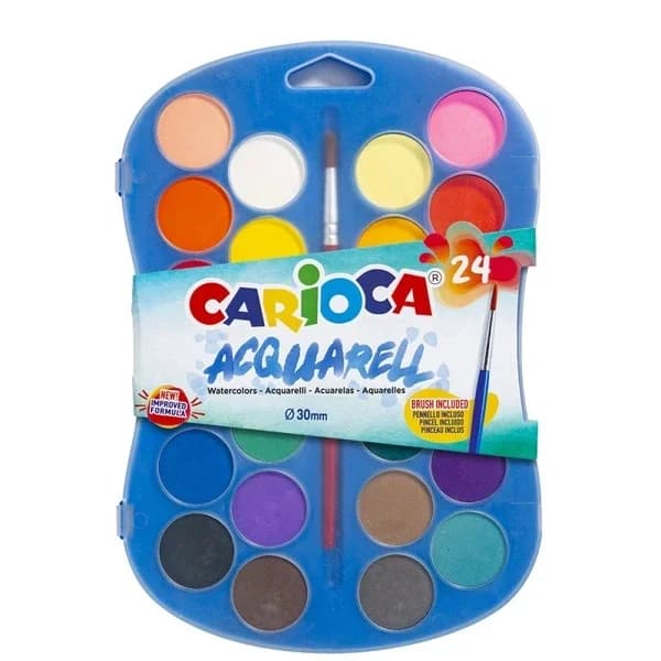 Кисти акварельные Carioca 30 мм 24 шт