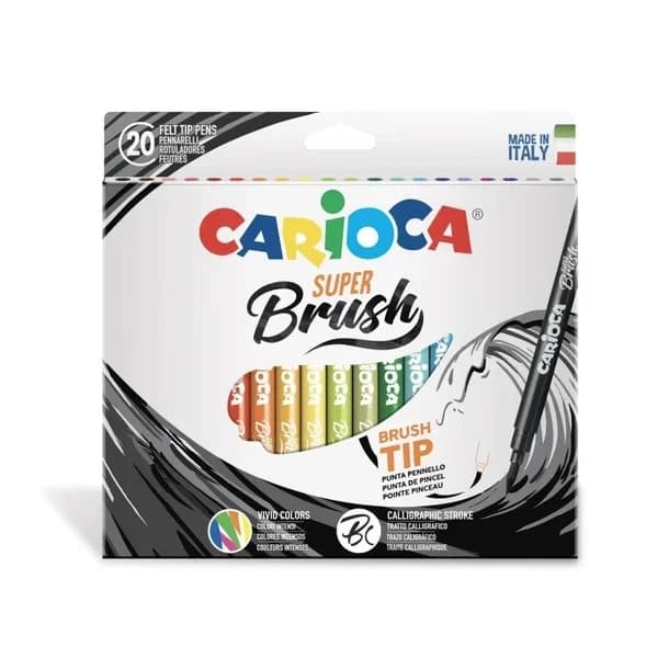 Фломастеры Carioca Super Brush 20 шт.
