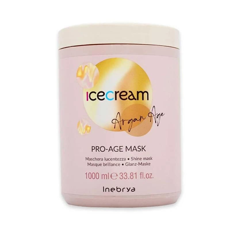 Маска для волос Inebrya Ice Cream Argan Age с аргановым маслом 1000 мл
