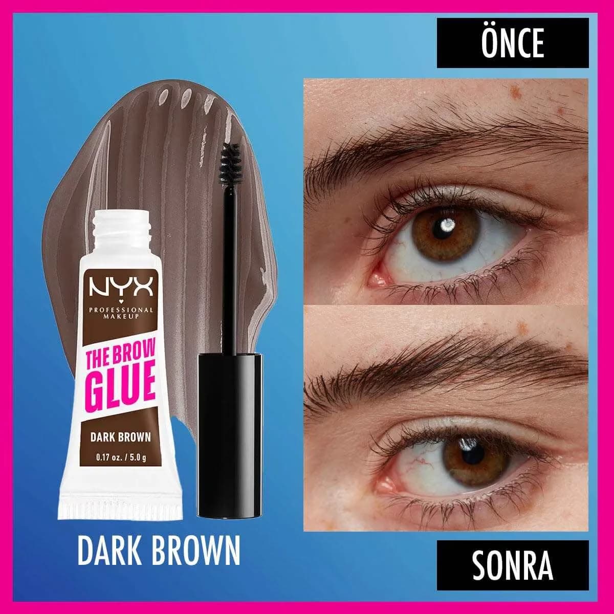 Клей для бровей Nyx Professional Makeup Темно-коричневый