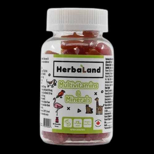 Жевательные витамины и минералы Herbaland 60 шт
