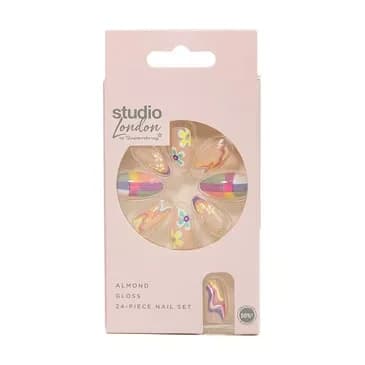 Накладные ногти Superdrug Studio Floral Design - легкое нанесение и долговечность