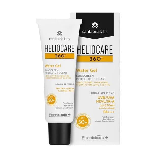 Гель для лица Heliocare 360 водный SPF 50+ увлажняющий солнцезащитный крем 50 мл